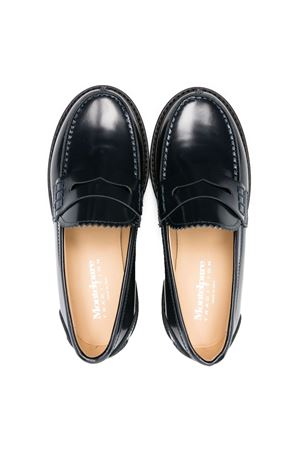 Navy blue leather loafers MONTELPARE TRADITION KIDS | MT1980102